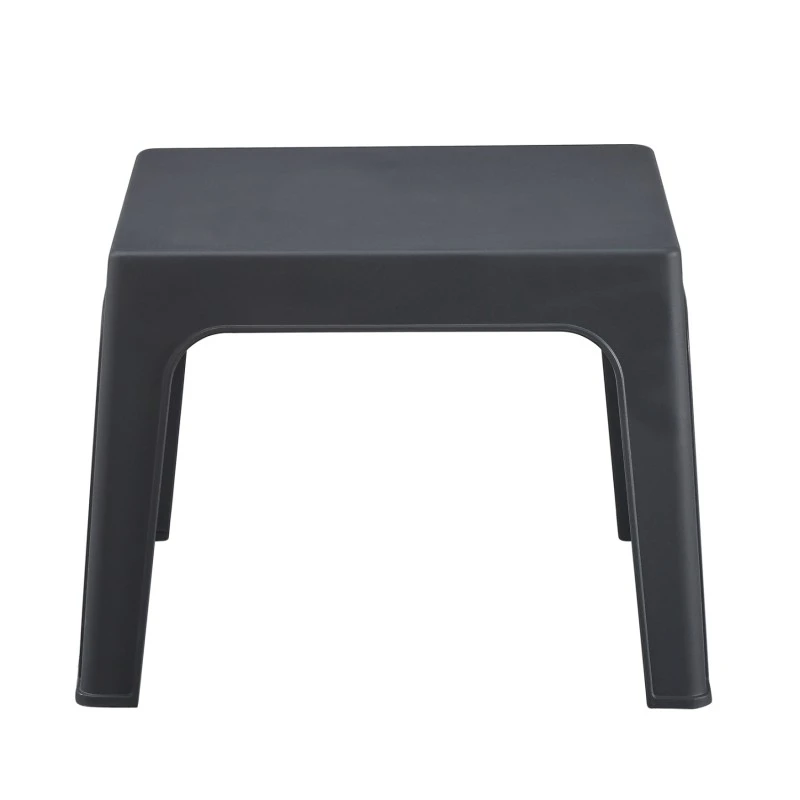 ΤΡΑΠΕΖΑΚΙ ΤΕΤΡΑΓΩΝΟ SLEEK HM6371.10 ΠΟΛΥΠΡΟΠΥΛΕΝΙΟ ΣΕ ΣΚΟΥΡΟ ΓΚΡΙ 49.5x49.5x40Υεκ.
