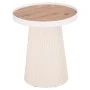 ΤΡΑΠΕΖΑΚΙ ΒΟΗΘΗΤΙΚΟ DENTON HM18023.02 MDF TOP ΦΥΣΙΚΟ ΞΥΛΟΥ-ΒΑΣΗ ΛΕΥΚΗ Φ45x51,5Υεκ.