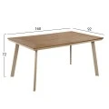 ΤΡΑΠΕΖΙ ΑΛΟΥΜΙΝΙΟΥ ΜΕ POLYWOOD TABER HM5132.04 ΚΑΠΟΥΤΣΙΝΟ 160x92x72Υεκ