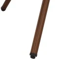 ΤΡΑΠΕΖΙ ΑΛΟΥΜΙΝΙΟΥ MOSES Φ70x76 εκ. BAMBOO LOOK HM5532.03 ΚΑΦΕ ΜΕ ΓΥΑΛΙ