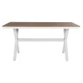 ΤΡΑΠΕΖΙ ΑΛΟΥΜΙΝΙΟΥ ΟΡΘΟΓΩΝΙΟ TAWNEE HM6037.02 ΛΕΥΚΟ-POLYWOOD ΦΥΣΙΚΟ 150x89,5x73Υεκ