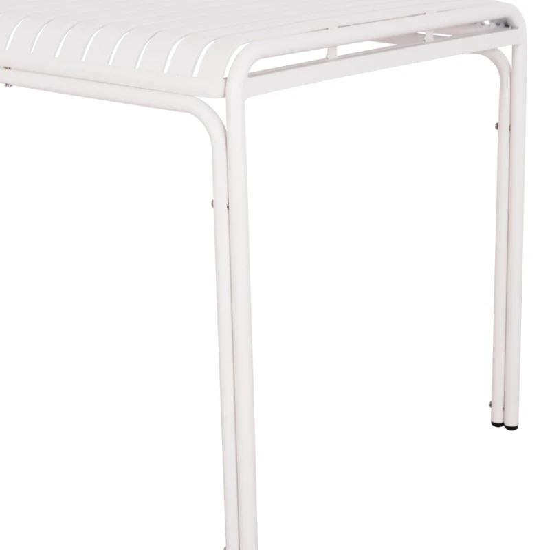 ΤΡΑΠΕΖΙ ΑΛΟΥΜΙΝΙΟΥ RACHEL HM6339.02 ΛΕΥΚΟ 150x80x75Υεκ.