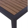 ΤΡΑΠΕΖΙ ΑΛΟΥΜΙΝΙΟΥ SABRA HM5403.02 ΓΚΡΙ ΜΕ POLYWOOD 45Χ45X45,5 εκ.