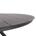 ΤΡΑΠΕΖΙ ΑΛΟΥΜΙΝΙΟΥ ΣΤΡΟΓΓΥΛΟ HIGER HM6290.01 ΓΚΡΙ Φ126x74Υεκ.