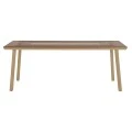 ΤΡΑΠΕΖΙ ΑΛΟΥΜΙΝΙΟΥ TABER HM5131.04 ΚΑΠΟΥΤΣΙΝΟ ΜΕ POLYWOOD TOP 200x100x75Υεκ