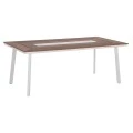 ΤΡΑΠΕΖΙ ΑΛΟΥΜΙΝΙΟΥ TABER ΜΕ POLYWOOD 200X100 ΛΕΥΚΟ HM5131.11