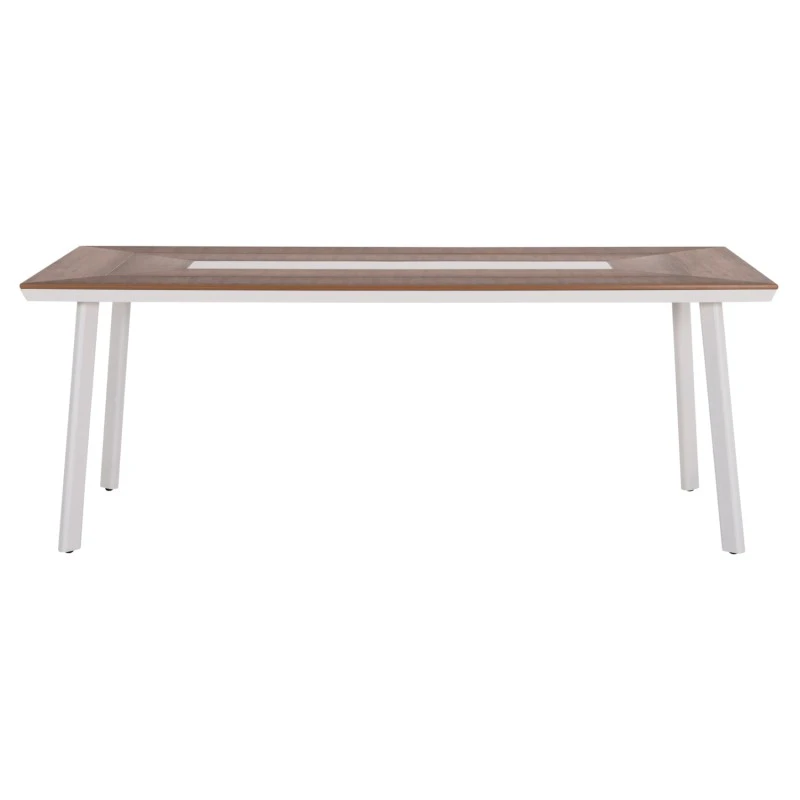 ΤΡΑΠΕΖΙ ΑΛΟΥΜΙΝΙΟΥ TABER ΜΕ POLYWOOD 200X100 ΛΕΥΚΟ HM5131.11