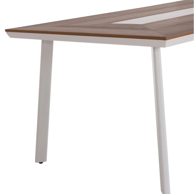 ΤΡΑΠΕΖΙ ΑΛΟΥΜΙΝΙΟΥ TABER ΜΕ POLYWOOD 200X100 ΛΕΥΚΟ HM5131.11