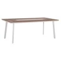 ΤΡΑΠΕΖΙ ΑΛΟΥΜΙΝΙΟΥ TABER ΜΕ POLYWOOD 200X100 ΛΕΥΚΟ HM5131.11