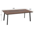 ΤΡΑΠΕΖΙ ΑΛΟΥΜΙΝΙΟΥ TABER ΜΕ POLYWOOD 200X94 ΓΚΡΙ HM5131.12