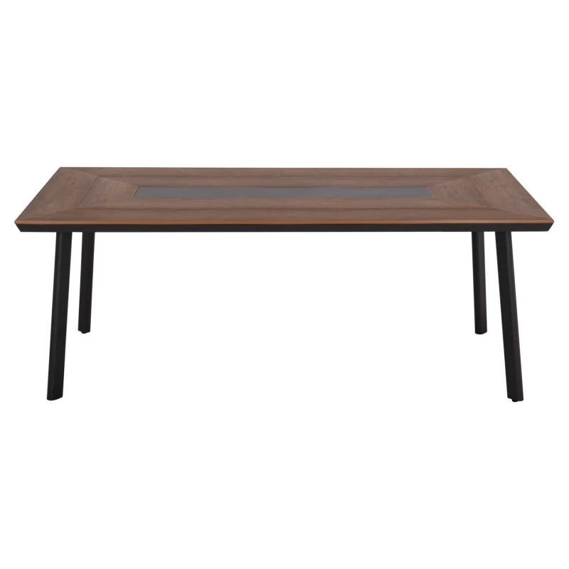 ΤΡΑΠΕΖΙ ΑΛΟΥΜΙΝΙΟΥ TABER ΜΕ POLYWOOD 200X94 ΓΚΡΙ HM5131.12