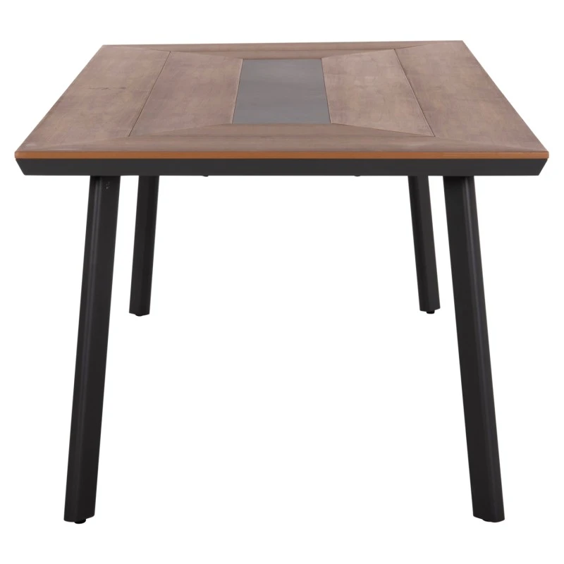 ΤΡΑΠΕΖΙ ΑΛΟΥΜΙΝΙΟΥ TABER ΜΕ POLYWOOD 200X94 ΓΚΡΙ HM5131.12