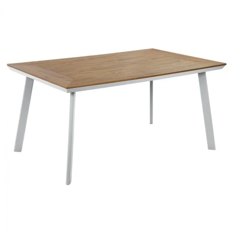 ΤΡΑΠΕΖΙ ΑΛΟΥΜΙΝΙΟΥ TABER ΜΕ POLYWOOD HM5132.11 ΛΕΥΚΟ 160x92x72Υ