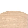 ΤΡΑΠΕΖΙ CHARM HM18465.05 SINTERED STONE ΣΕ ΤΡΑΒΕΡΤΙΝΑ--ΜΕΤΑΛ.ΒΑΣΗ Φ120x75Υεκ
