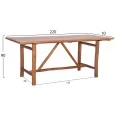 ΤΡΑΠΕΖΙ ΑΠΟ ΞΥΛΟ ΜΑΣΙΦ ΤΕΑΚ 220X100X78Υεκ.HM9390.01
