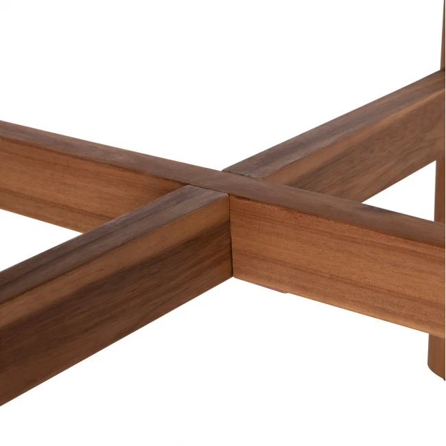 ΤΡΑΠΕΖΙ ΧΑΜΗΛΟ ΕΞ.ΧΩΡΟΥ ΣΤΡΟΓΓΥΛΟ SANJI HM6222 ΞΥΛΟ ΑΚΑΚΙΑΣ ΣΕ ΦΥΣΙΚΟ Φ66x48.5Υεκ.