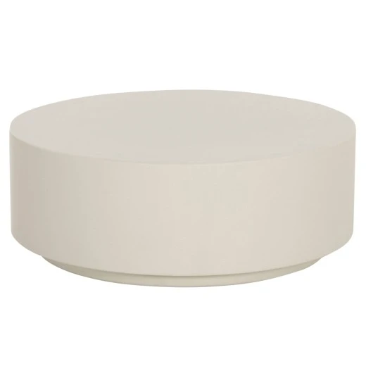 ΤΡΑΠΕΖΙ ΜΕΣΗΣ FIBER CEMENT ΣΤΡΟΓΓΥΛΟ KYOKO HM6579.02 ΜΠΕΖ Φ90x34Υεκ.