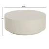 ΤΡΑΠΕΖΙ ΜΕΣΗΣ ΣΤΡΟΓΓΥΛΟ KYOKO HM6579.02 ΜΠΕΖ FIBER CEMENT Φ90x34Υεκ.