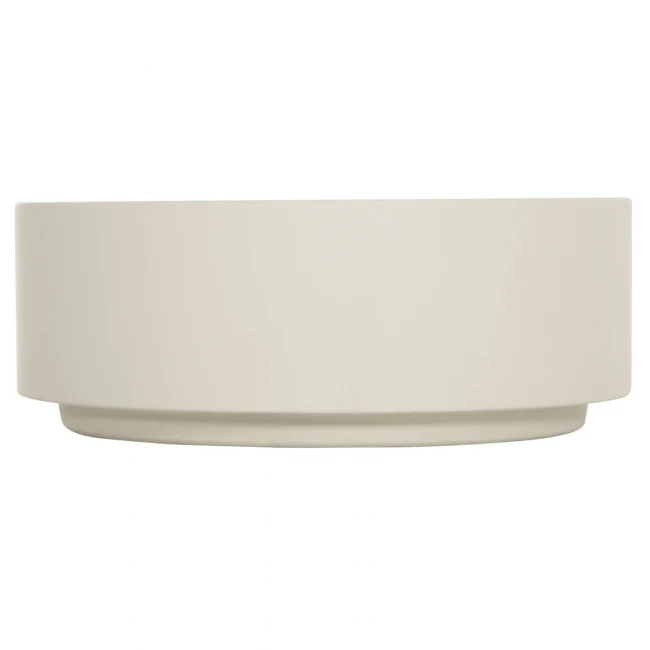 ΤΡΑΠΕΖΙ ΜΕΣΗΣ ΣΤΡΟΓΓΥΛΟ KYOKO HM6579.02 ΜΠΕΖ FIBER CEMENT Φ90x34Υεκ.