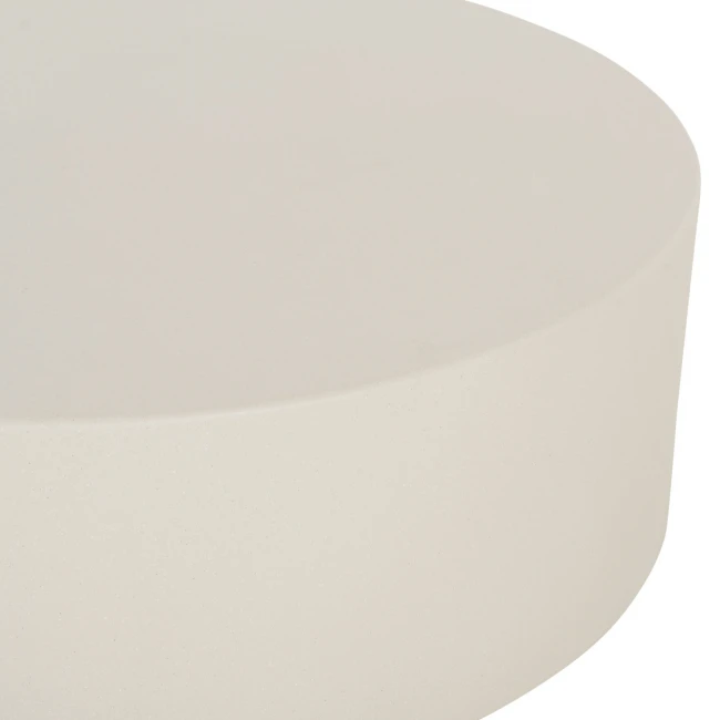 ΤΡΑΠΕΖΙ ΜΕΣΗΣ ΣΤΡΟΓΓΥΛΟ KYOKO HM6579.02 ΜΠΕΖ FIBER CEMENT Φ90x34Υεκ.
