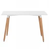 ΤΡΑΠΕΖΙ MINIMAL HM008.01 ΛΕΥΚΟ MDF, ΞΥΛΙΝΑ ΠΟΔΙΑ ΟΞΙΑ, 120Χ80X73Υ ΕΚ.