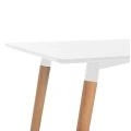 ΤΡΑΠΕΖΙ MINIMAL HM8581.01 ΛΕΥΚΟ MDF-ΠΟΔΙΑ ΟΞΙΑ ΣΕ ΦΥΣΙΚΟ ΧΡΩΜΑ- 120Χ60X74Υεκ.