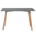 ΤΡΑΠΕΖΙ MINIMAL HM8581.02 ΜΑΥΡΟ MDF-ΠΟΔΙΑ ΟΞΙΑ ΣΕ ΦΥΣΙΚΟ ΧΡΩΜΑ- 120Χ60X74Υεκ.