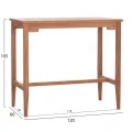 ΤΡΑΠΕΖΙ ΜΠΑΡ CRANSTON HM18111 ΞΥΛΟ ΤΕΑΚ--ΦΥΣΙΚΟ ΧΡΩΜΑ 120x60x105Υεκ.
