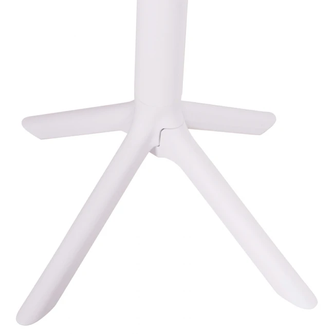 ΤΡΑΠΕΖΙ ΜΠΑΡ ΣΤΡΟΓΓΥΛΟ TERRIN HM6126.11 ΠΟΛΥΠΡΟΠΥΛΕΝΙΟ ΛΕΥΚΟ Φ60x106Υεκ.