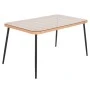 ΤΡΑΠΕΖΙ ΟΡΘΟΓΩΝΙΟ ALLEGRA HM5537.11 ΜΕΤΑΛ.ΜΑΥΡΟ-P.E. RATTAN ΦΥΣΙΚΟ 139,5x79,5x73Υεκ.