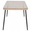 ΤΡΑΠΕΖΙ ΟΡΘΟΓΩΝΙΟ ALLEGRA HM5537.11 ΜΕΤΑΛ.ΜΑΥΡΟ-P.E. RATTAN ΦΥΣΙΚΟ 139,5x79,5x73Υεκ.