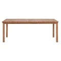 ΤΡΑΠΕΖΙ ΟΡΘΟΓΩΝΙΟ FINTO HM6616 ΞΥΛΟ TEAK--ΦΥΣΙΚΟ 200x100x75Υεκ.