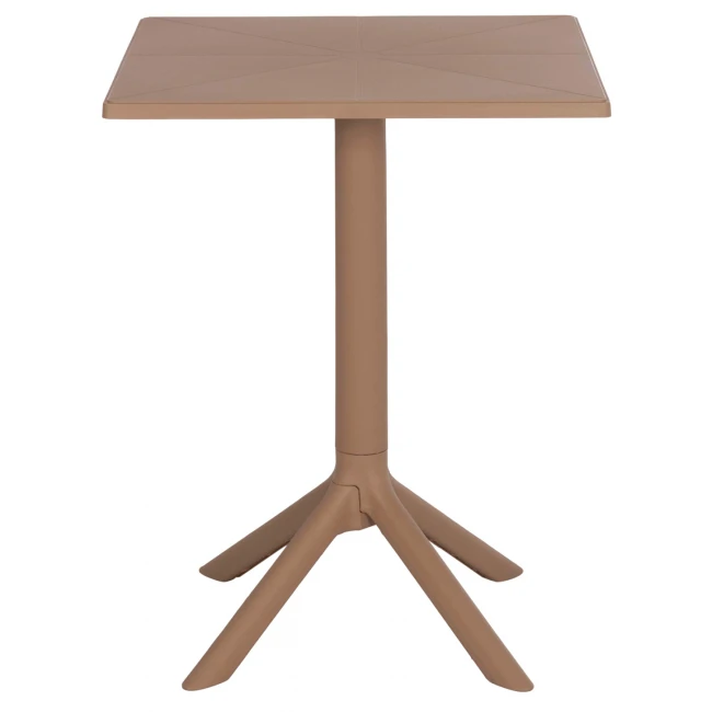 ΤΡΑΠΕΖΙ ΠΟΛΥΠΡΟΠΥΛΕΝΙΟΥ ΤΕΤΡΑΓΩΝΟ TERRIN HM6125.14 ΚΑΠΟΥΤΣΙΝΟ 60,5x60,5x76,5Υεκ.