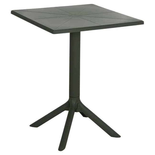 ΤΡΑΠΕΖΙ ΠΟΛΥΠΡΟΠΥΛΕΝΙΟΥ ΤΕΤΡΑΓΩΝΟ TERRIN HM6125.15 DARK OLIVE 60x60x75Υεκ.