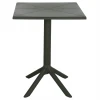 ΤΡΑΠΕΖΙ ΠΟΛΥΠΡΟΠΥΛΕΝΙΟΥ ΤΕΤΡΑΓΩΝΟ TERRIN HM6125.15 DARK OLIVE 60x60x75Υεκ.