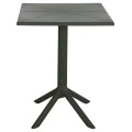 ΤΡΑΠΕΖΙ ΠΟΛΥΠΡΟΠΥΛΕΝΙΟΥ ΤΕΤΡΑΓΩΝΟ TERRIN HM6125.15 DARK OLIVE 60,5x60,5x76,5Υεκ.