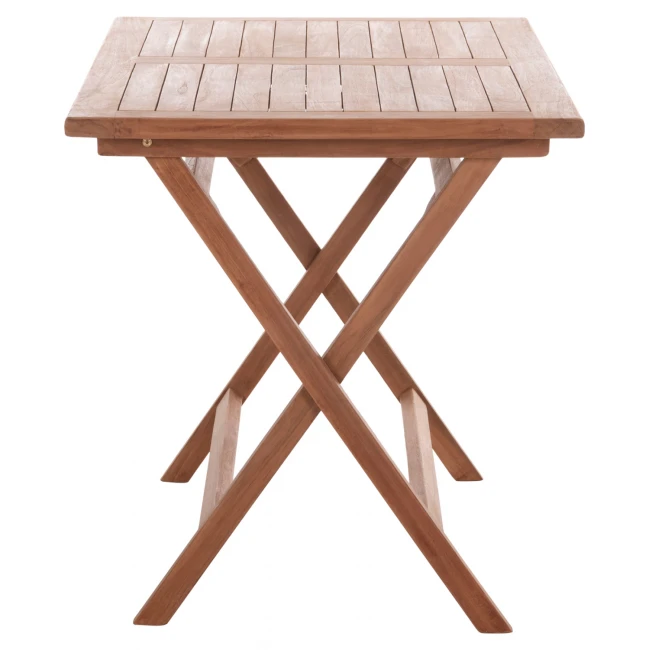 ΤΡΑΠΕΖΙ ΠΤΥΣΣΟΜΕΝΟ ΟΡΘΟΓΩΝΙΟ ERIS HM18117 ΞΥΛΟ TEAK--ΦΥΣΙΚΟ 120x70x76Υεκ.