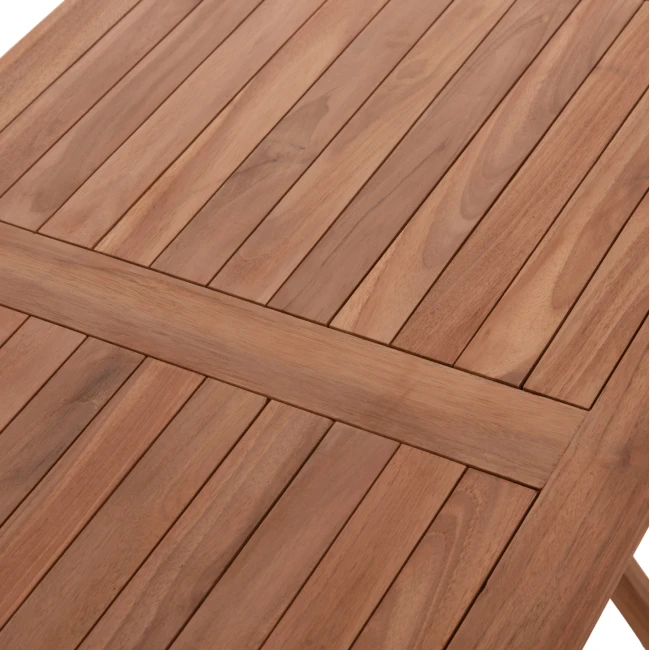 ΤΡΑΠΕΖΙ ΠΤΥΣΣΟΜΕΝΟ ΟΡΘΟΓΩΝΙΟ ERIS HM18117 ΞΥΛΟ TEAK--ΦΥΣΙΚΟ 120x70x76Υεκ.