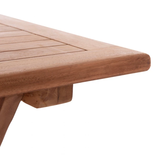 ΤΡΑΠΕΖΙ ΠΤΥΣΣΟΜΕΝΟ ΟΡΘΟΓΩΝΙΟ ERIS HM18117 ΞΥΛΟ TEAK--ΦΥΣΙΚΟ 120x70x76Υεκ.