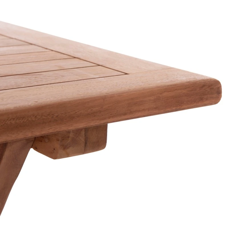 ΤΡΑΠΕΖΙ ΠΤΥΣΣΟΜΕΝΟ ΟΡΘΟΓΩΝΙΟ ERIS HM18117 ΞΥΛΟ TEAK--ΦΥΣΙΚΟ 120x70x76Υεκ.