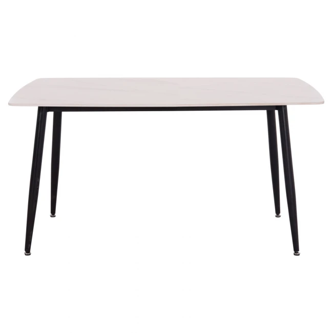 ΤΡΑΠΕΖΙ RAVEN HM18149.01 ΚΕΡΑΜΙΚΟ TOP ΜΕ ΟΨΗ ΛΕΥΚΟ ΜΑΡΜΑΡΟ 140x80x74Υεκ.