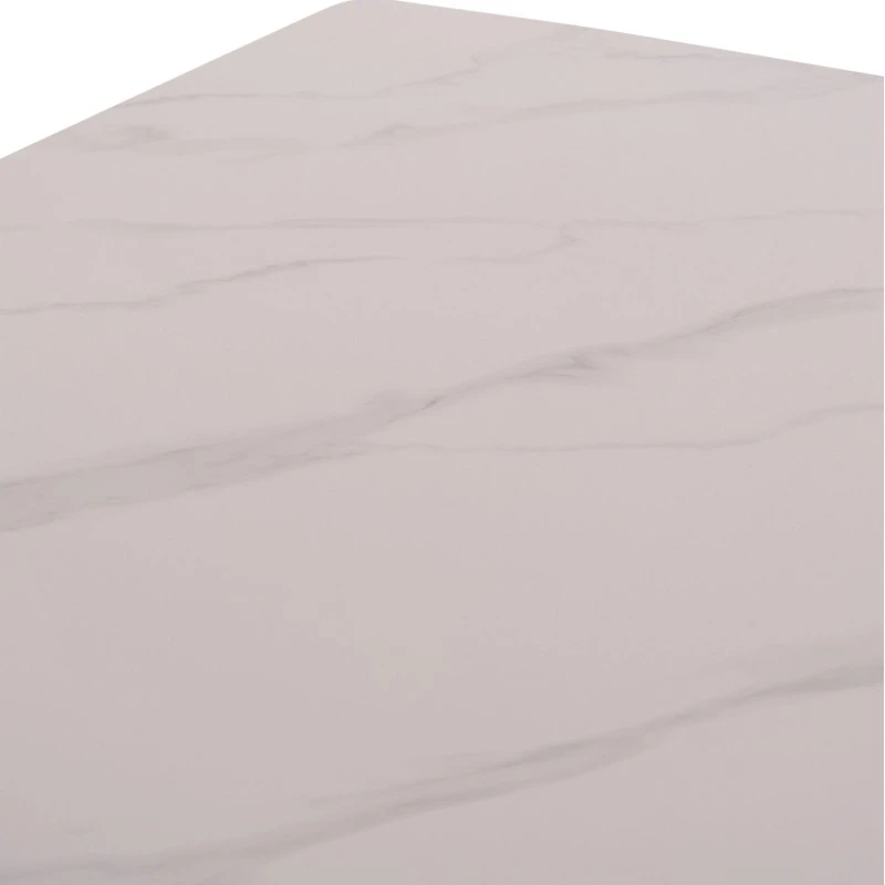 ΤΡΑΠΕΖΙ RAVEN HM18149.01 ΚΕΡΑΜΙΚΟ TOP ΜΕ ΟΨΗ ΛΕΥΚΟ ΜΑΡΜΑΡΟ 140x80x74Υεκ.