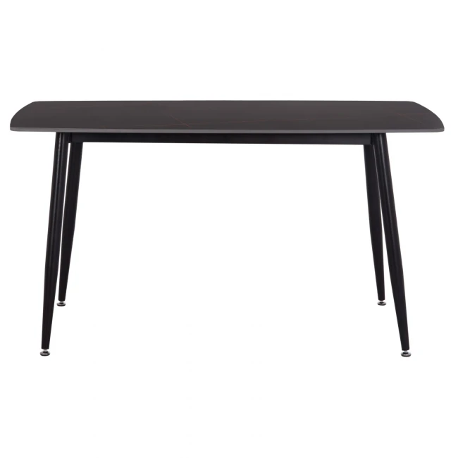 ΤΡΑΠΕΖΙ RAVEN HM18149.02 ΚΕΡΑΜΙΚΟ TOP ΜΕ ΟΨΗ ΜΑΥΡΟ ΜΑΡΜΑΡΟ 140x80x74Υεκ.