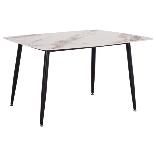 ΤΡΑΠΕΖΙ RAVEN HM18149.04 ΚΕΡΑΜΙΚΟ TOP ΜΕ ΟΨΗ ΛΕΥΚΟ/ΚΑΦΕ ΜΑΡΜΑΡΟ 140x80x74Υεκ.