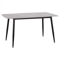 ΤΡΑΠΕΖΙ RAVEN HM18149.13 ΚΕΡΑΜΙΚΟ TOP ΜΕ ΟΨΗ ΓΚΡΙ ΜΑΡΜΑΡΟ 140x80x74Υεκ.