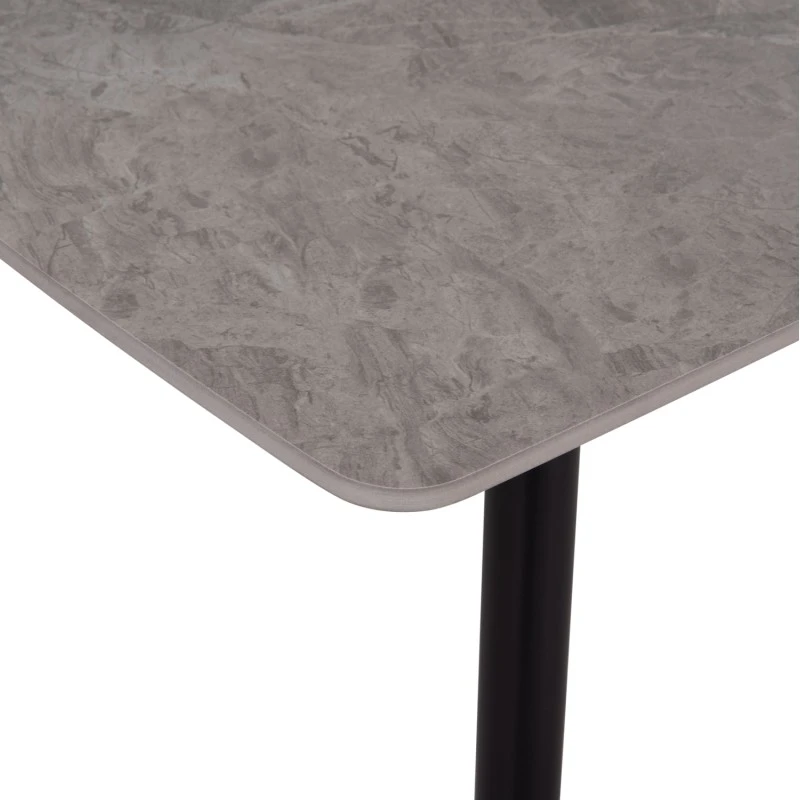 ΤΡΑΠΕΖΙ RAVEN HM18149.13 ΚΕΡΑΜΙΚΟ TOP ΜΕ ΟΨΗ ΓΚΡΙ ΜΑΡΜΑΡΟ 140x80x74Υεκ.