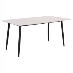 ΤΡΑΠΕΖΙ RAVEN HM18150.01 ΚΕΡΑΜΙΚΟ TOP ΜΕ ΟΨΗ ΛΕΥΚΟ ΜΑΡΜΑΡΟ 160x80x74Υεκ.