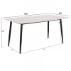 ΤΡΑΠΕΖΙ RAVEN HM18150.01 ΚΕΡΑΜΙΚΟ TOP ΜΕ ΟΨΗ ΛΕΥΚΟ ΜΑΡΜΑΡΟ 160x80x74Υεκ.