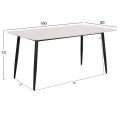 ΤΡΑΠΕΖΙ RAVEN HM18150.01 ΚΕΡΑΜΙΚΟ TOP ΜΕ ΟΨΗ ΛΕΥΚΟ ΜΑΡΜΑΡΟ 160x80x74Υεκ.