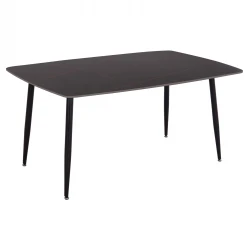 ΤΡΑΠΕΖΙ RAVEN HM18150.02 ΚΕΡΑΜΙΚΟ TOP ΜΕ ΟΨΗ ΜΑΥΡΟ ΜΑΡΜΑΡΟ 160x80x74Υεκ.